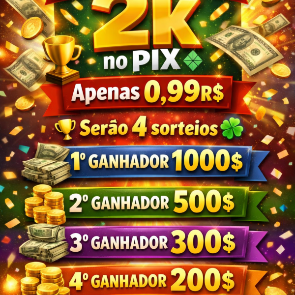 😱💸 SORTEIO DE 2.000R$  💸😱